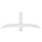 Ekena Millwork Bellingham Architectural Grade PVC Gable Bracket, 60"W x 25"H x 4"D x 4"F, 10/12 Pitch GBP060X25X0404BEL00 - alternate 3